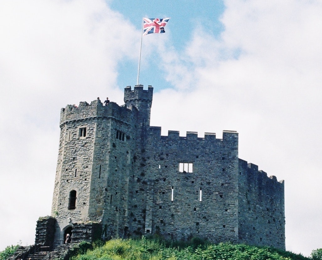 A stone castle on an outcrop