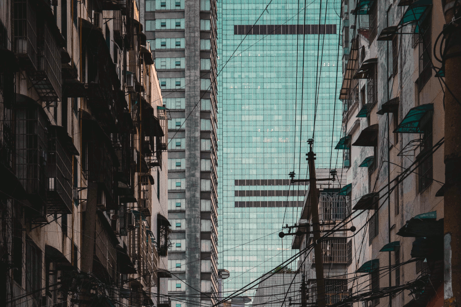 Changsha alley at dusk in Hunan, China